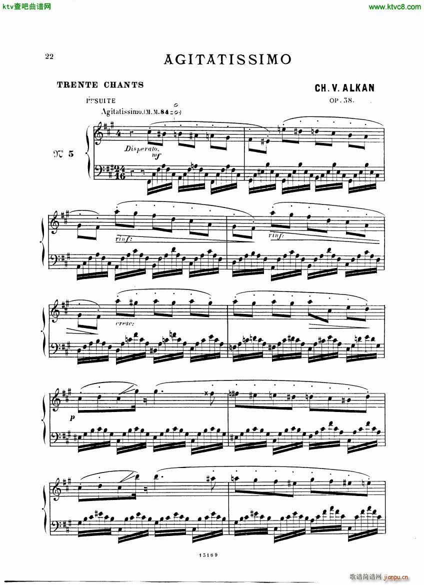 Alkan op 38 Trente Chants(V)22