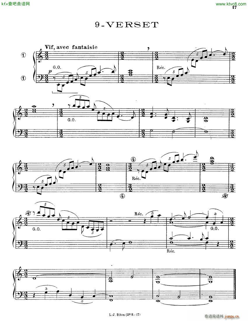 Alain Albert 15 Pieces organ(V)17