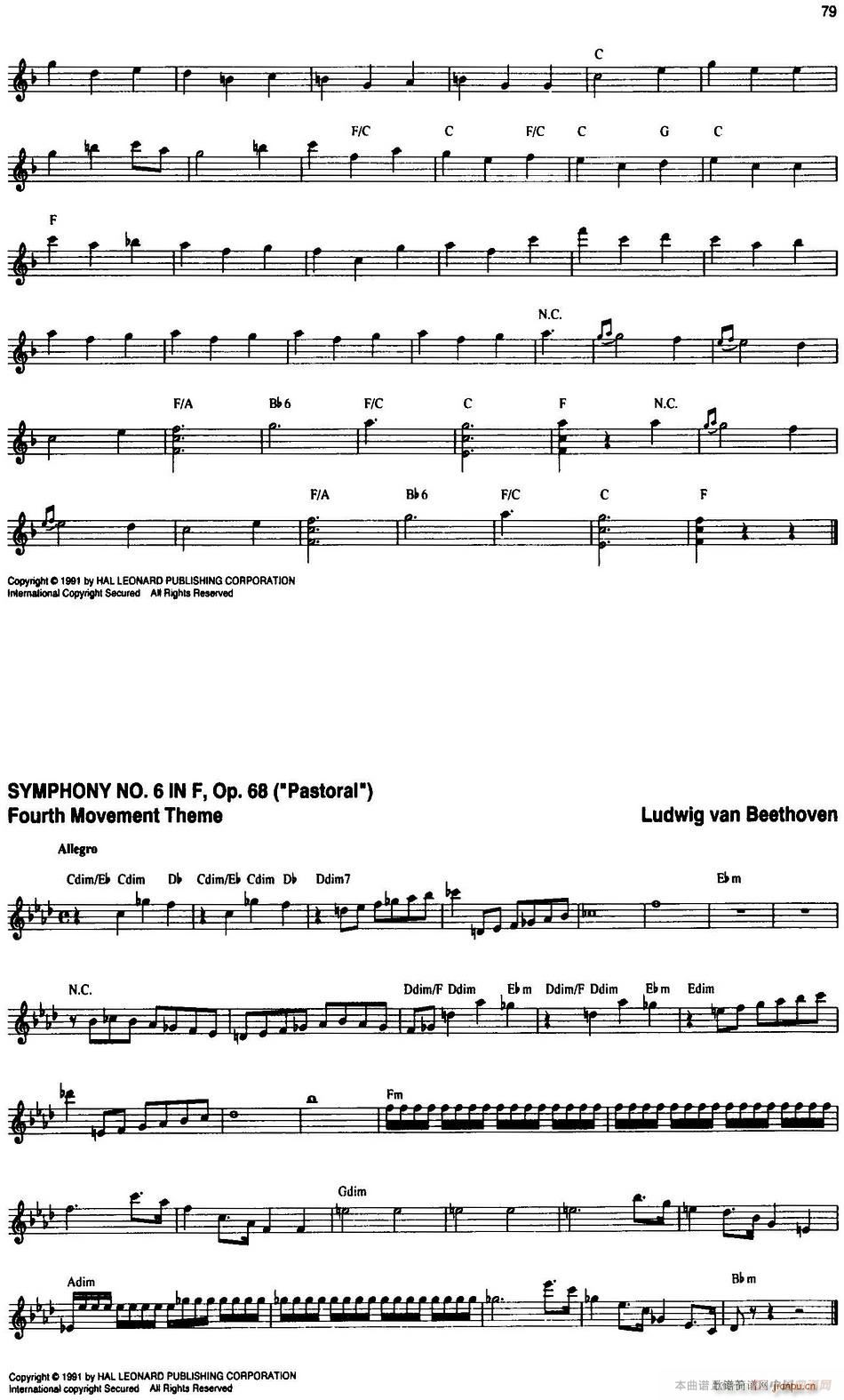 The Real Little Classical Fake Book P61 80(ʮ�ּ�����)19