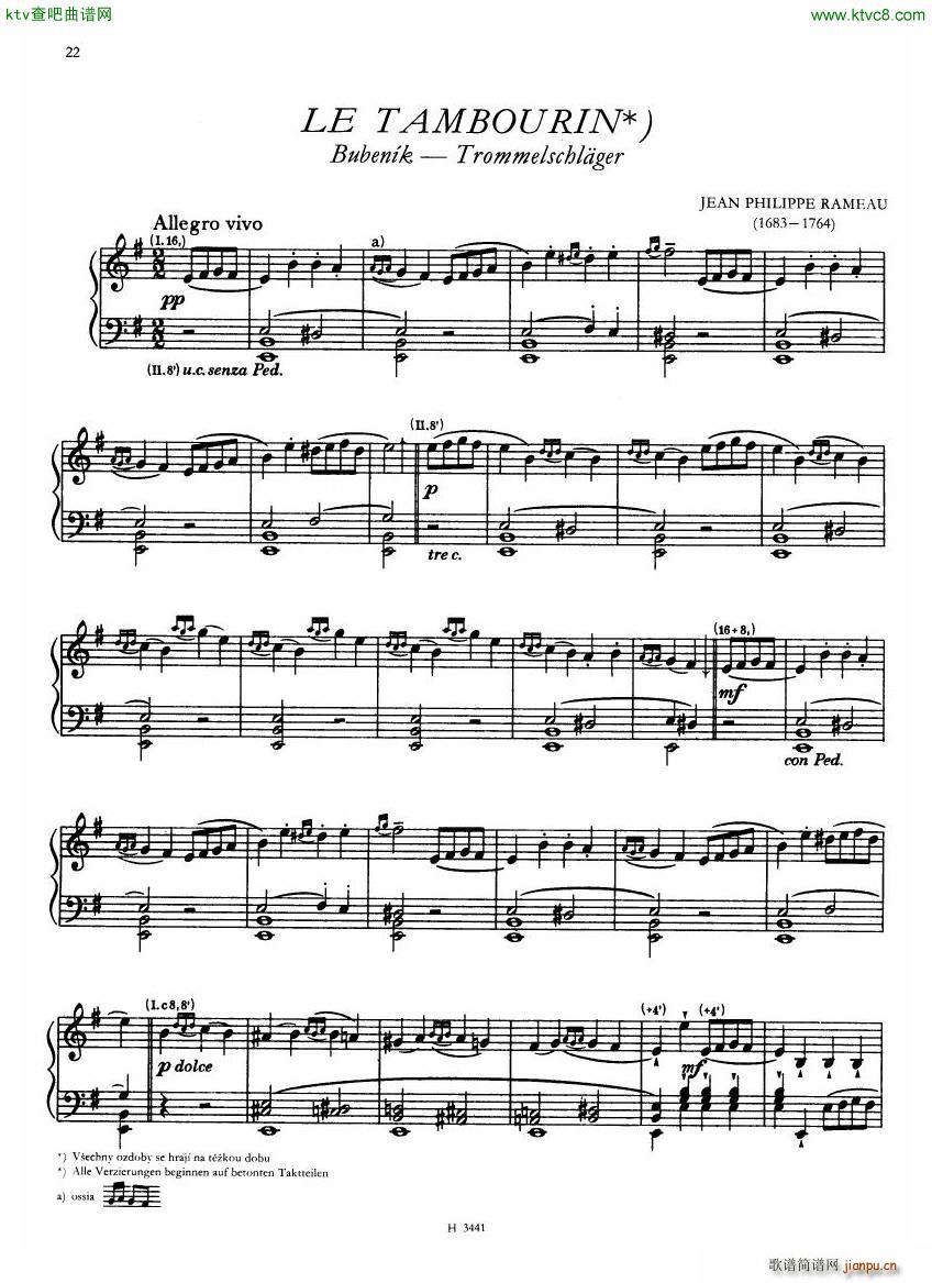 Baroque compositions for cembalo ed Ruzickova(V)22