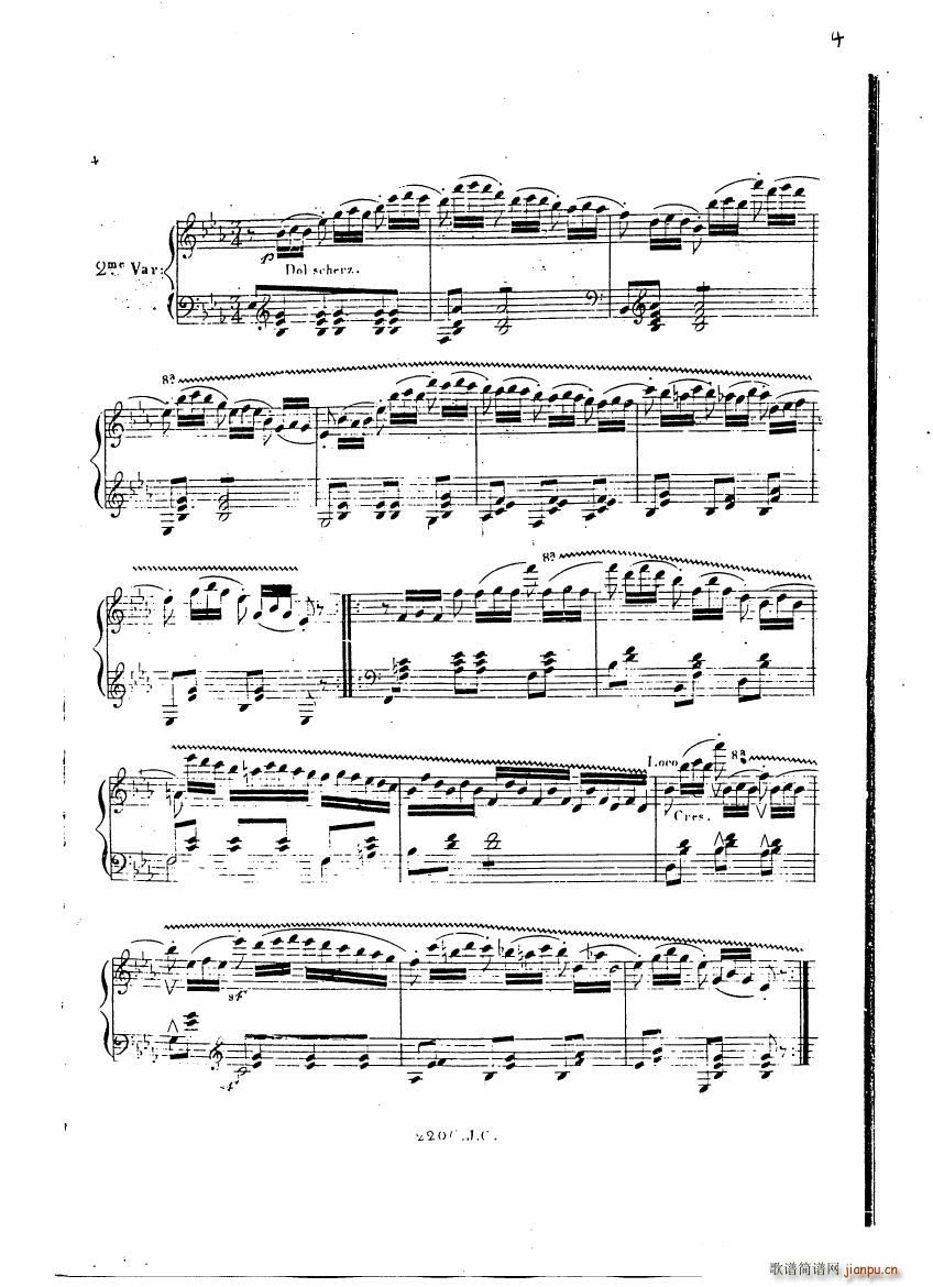 Czerny Variations brillantes(V)3