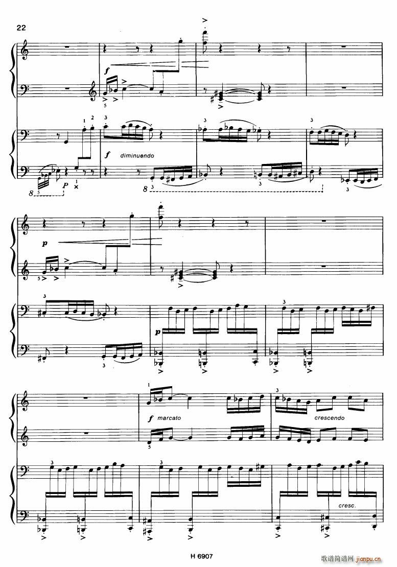 Barton Sonatina for 4 hands(V)8