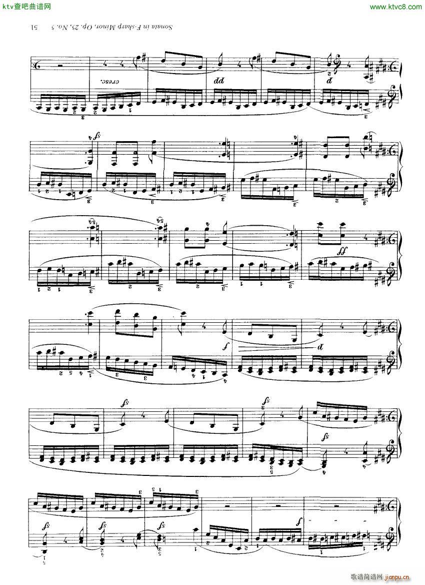 Clementi 25 5 Sonata Fsharp minor(V)23