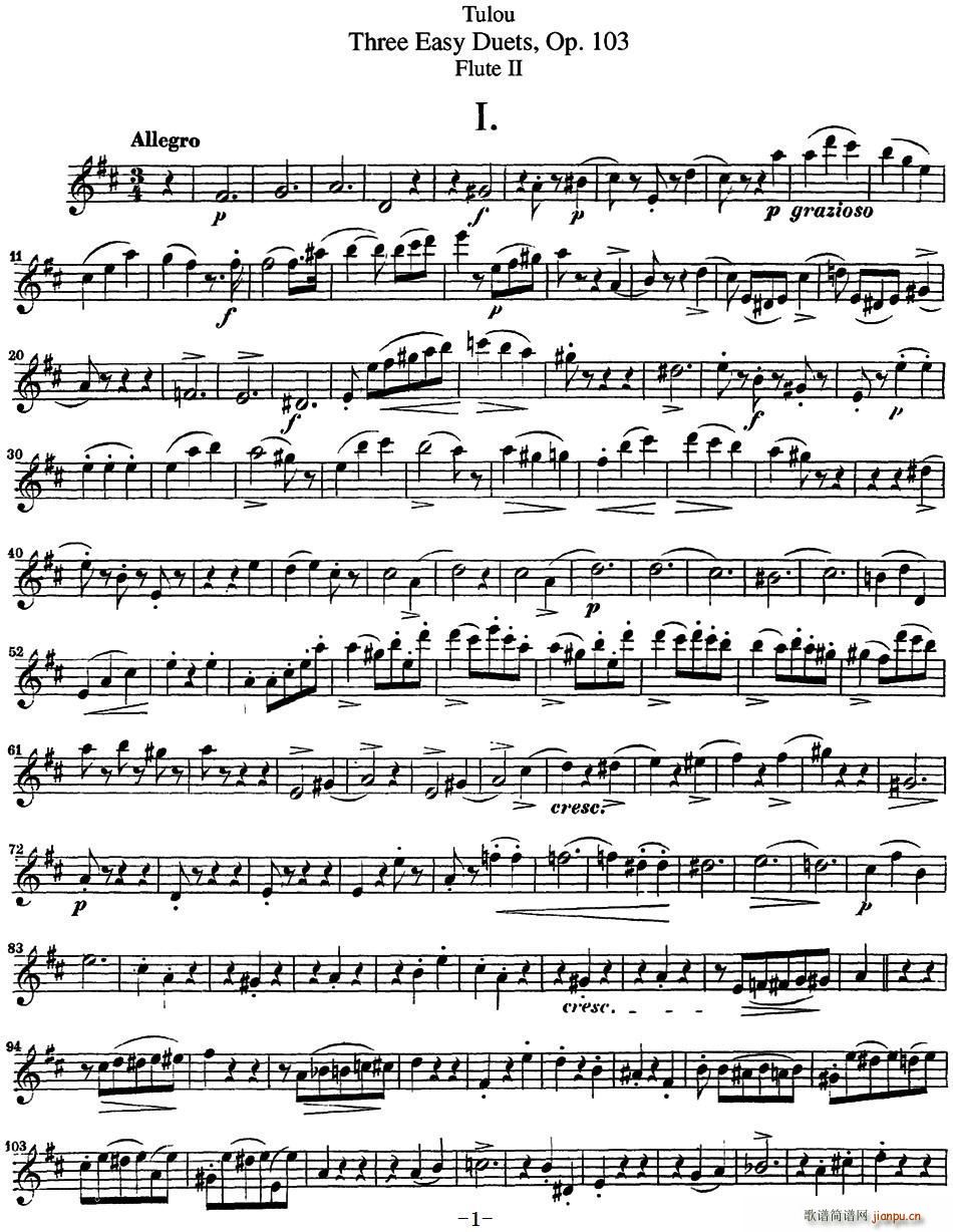 D¶L(chng)Ѻ(jin)Op 103 Flute 2 NO 1(ѺV)1