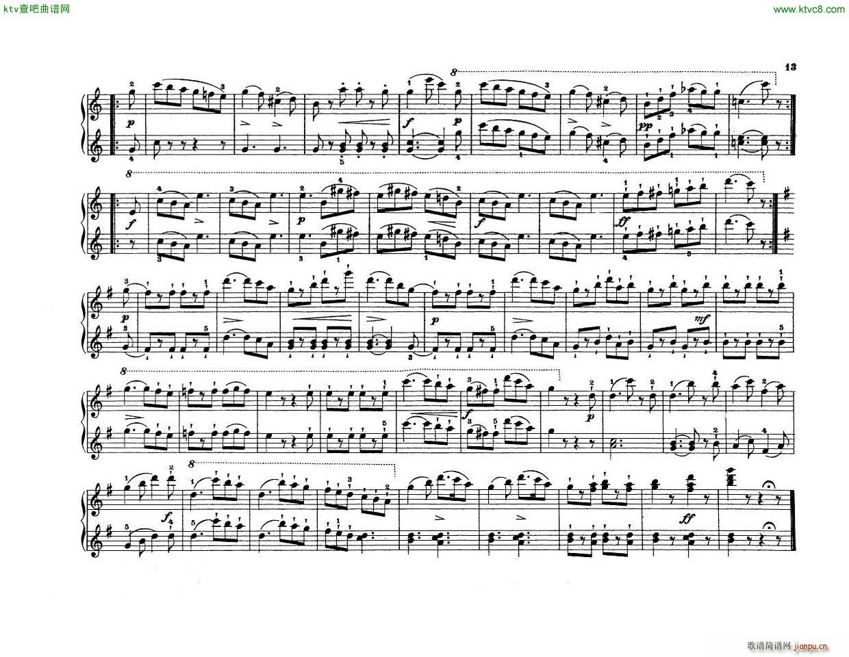 Anton Diabelli Sonates Mignonnes Op 150 Rondeau(V)16