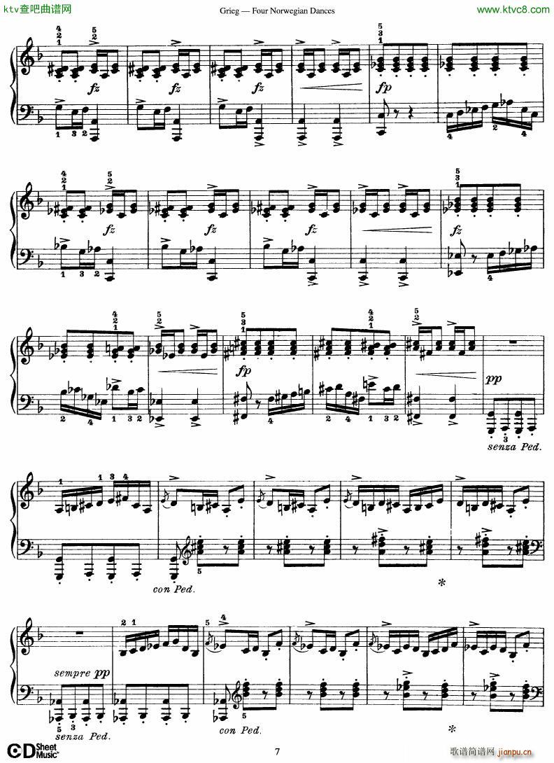 Grieg Four Norwegian Dances(V)7
