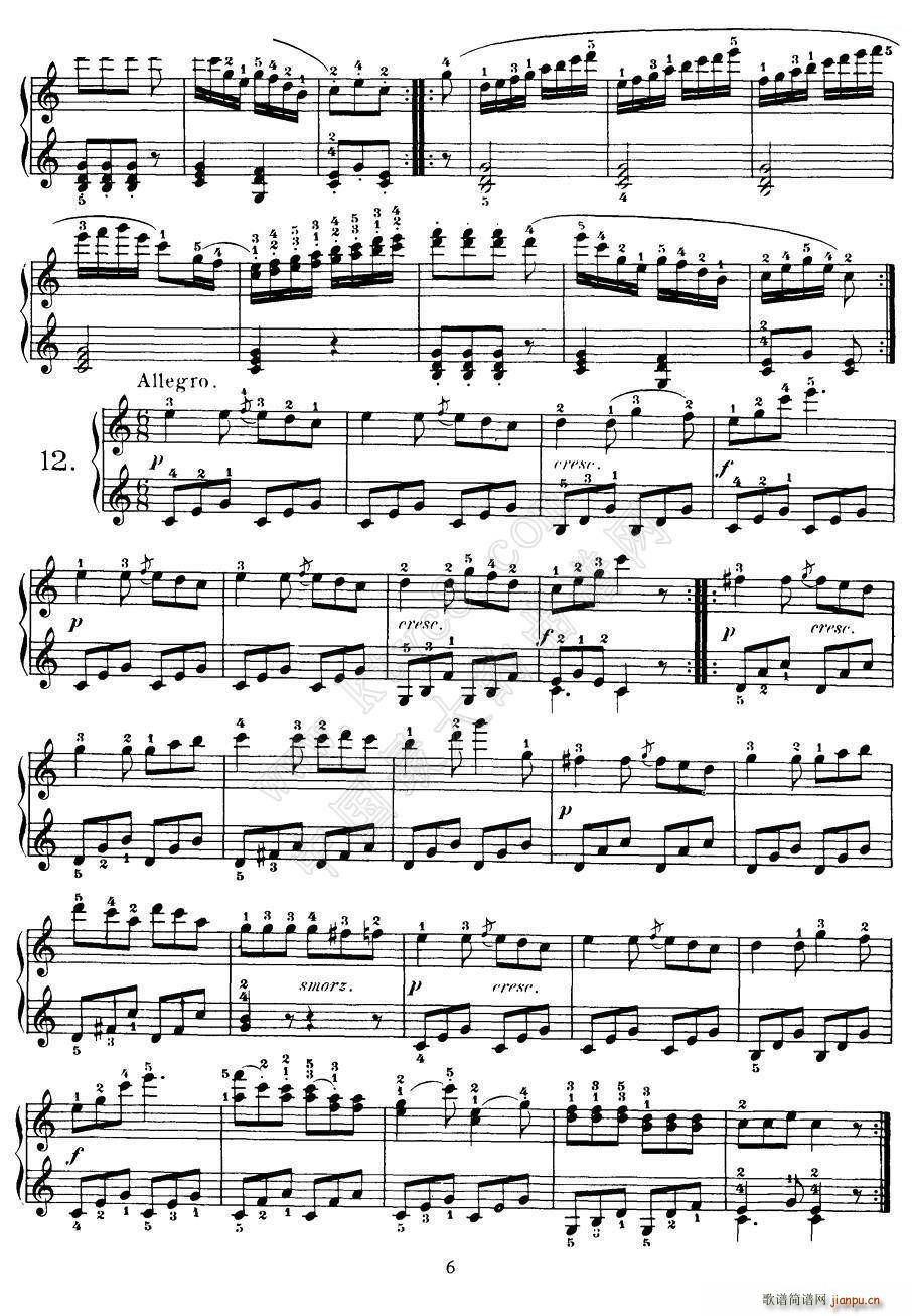 Czerny 100 Progressive Studies Op 139 1 21(V)6