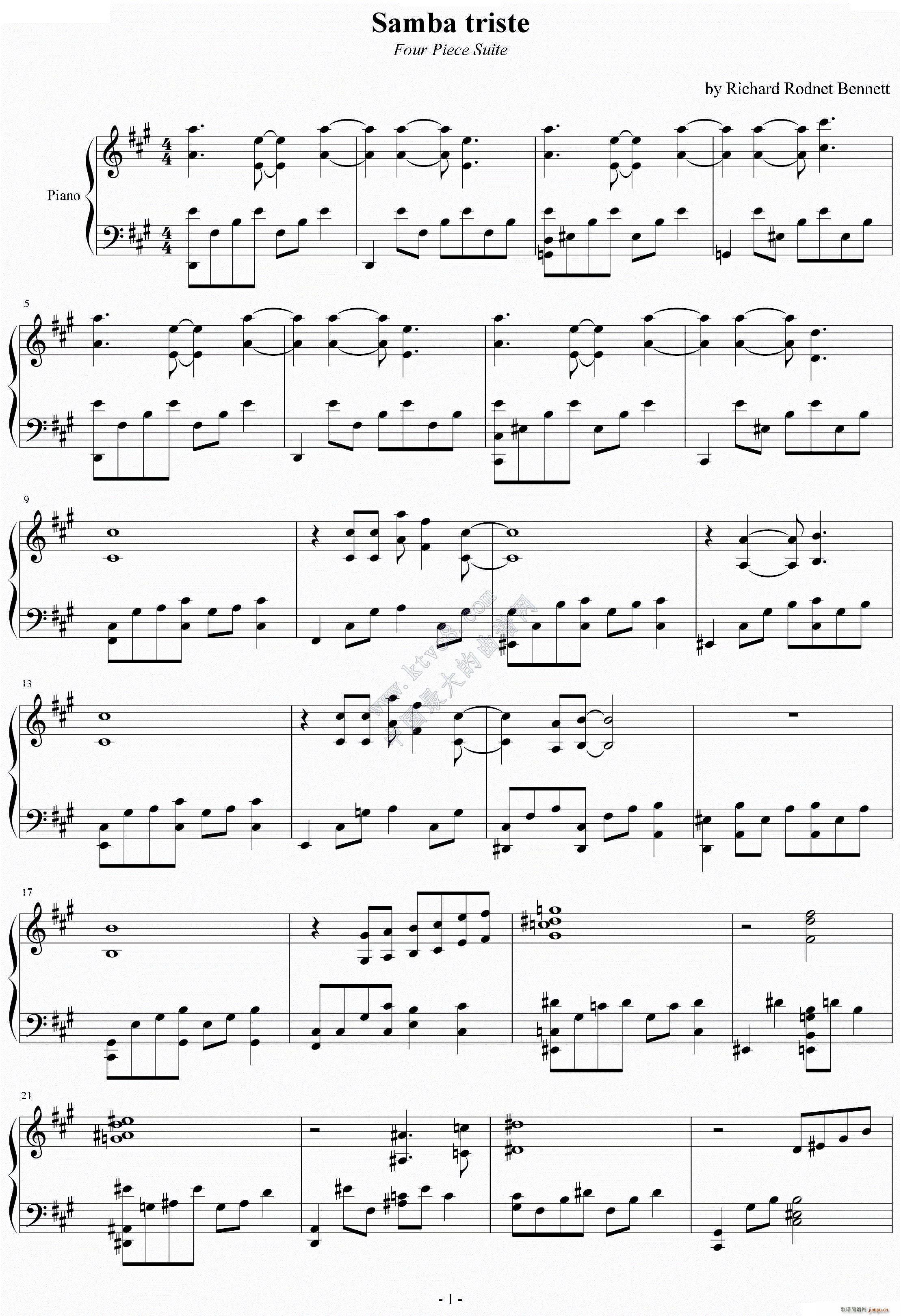 n(yu)ɣSamba triste from Four Piece Suite(V)1