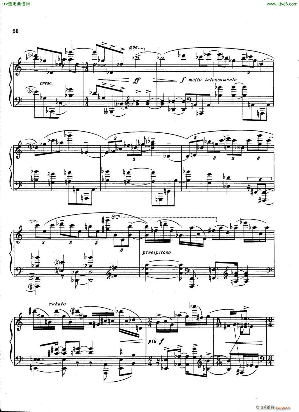 Carter Piano Sonata(V)26