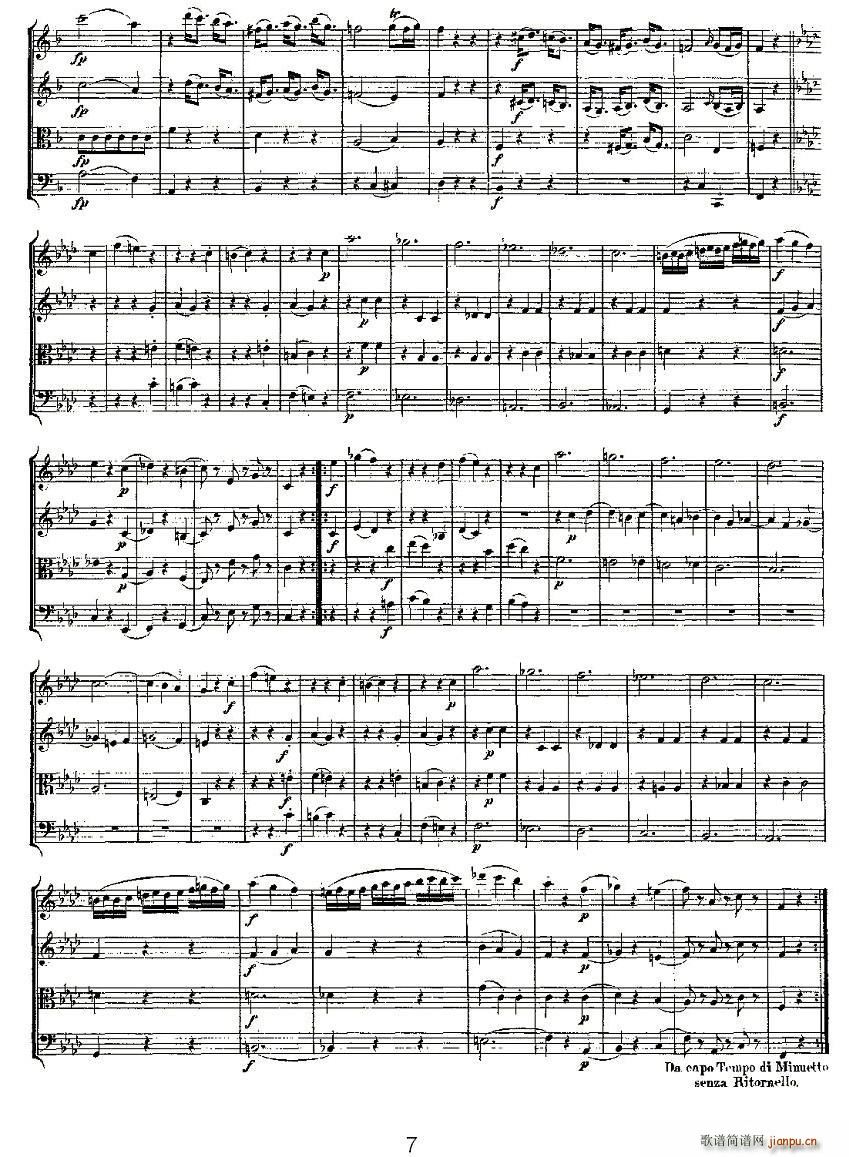 Quartet No 5 in F Major K 158 F{Ҙ(l )(V)7