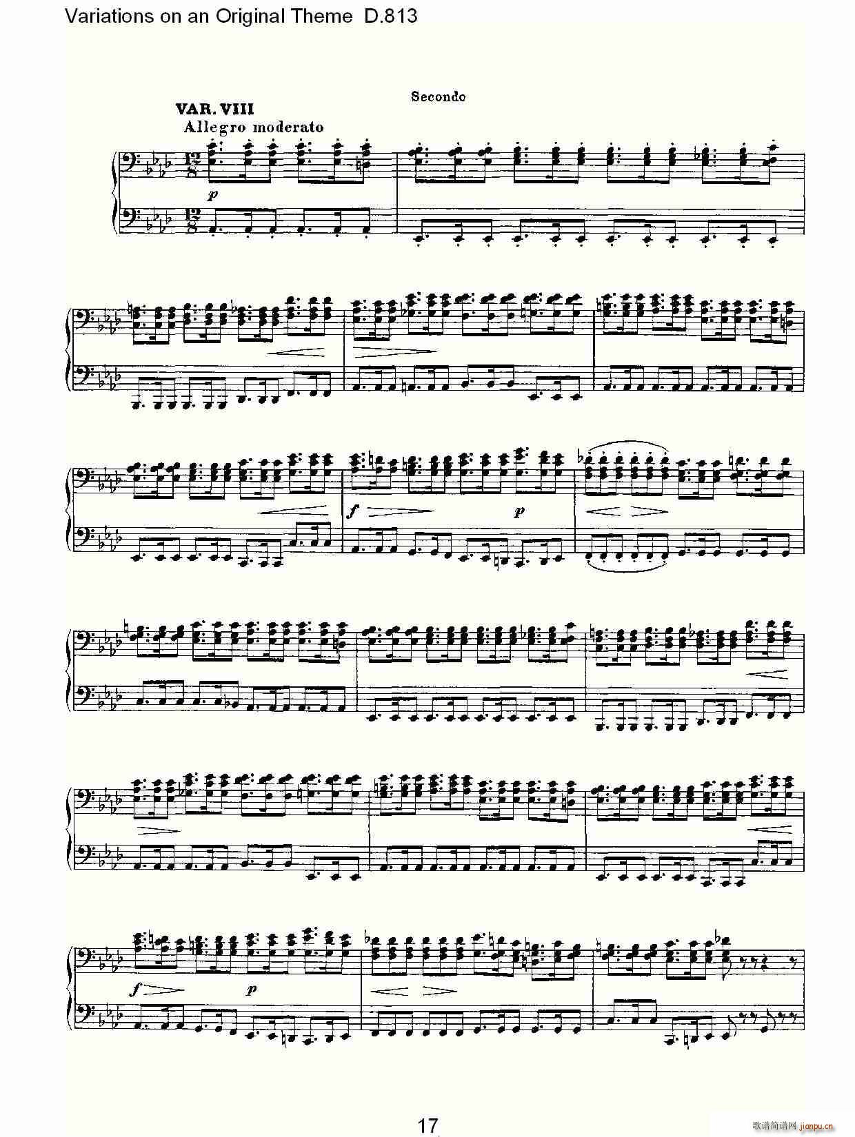 Variations on an Original Theme D.813(ʮּ)17