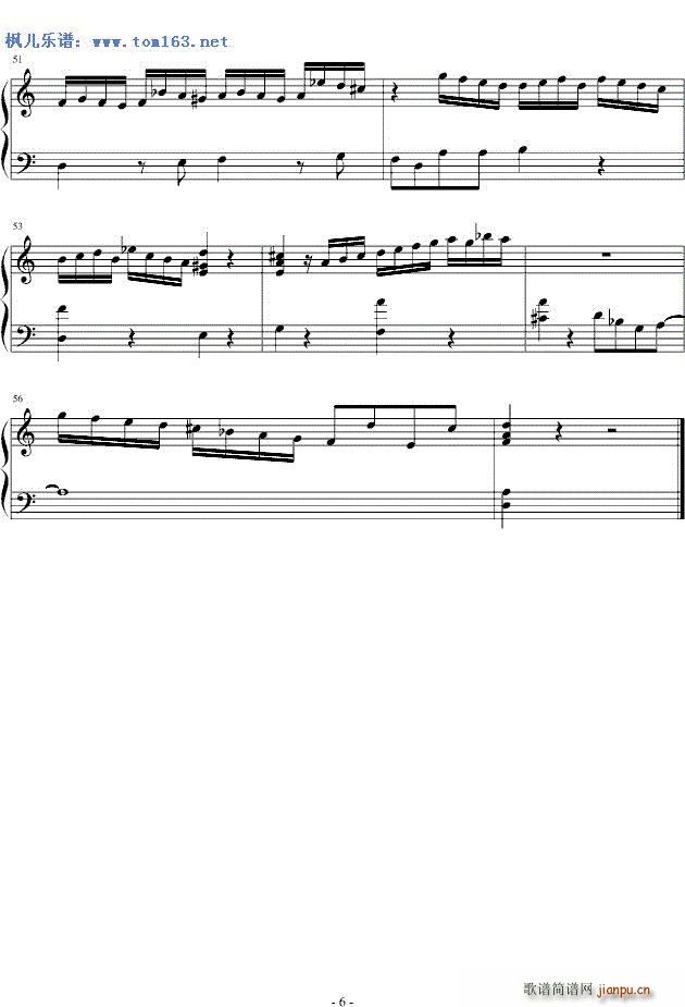 suite de Bach J S(V)6