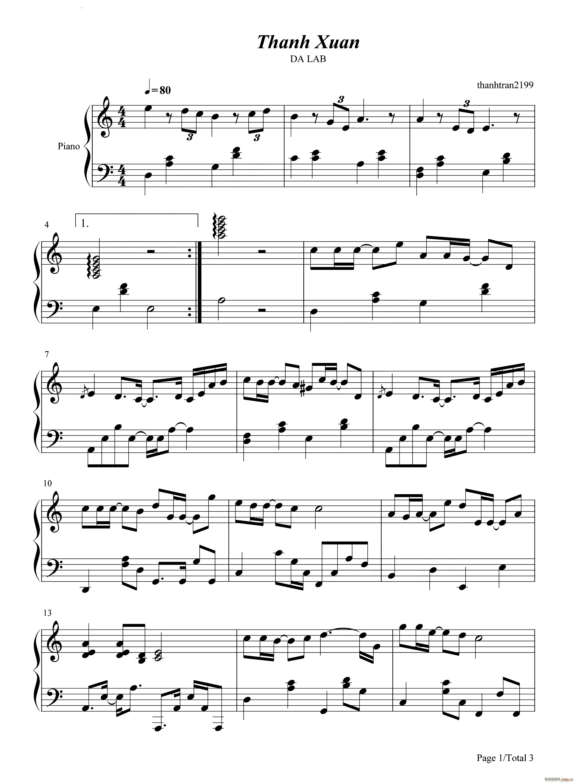 Thanh Xuan ഺ(V)1