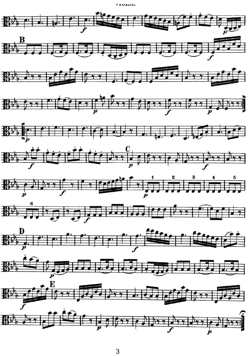 Mozart Quartet No 11 in Eb Major K 171 Viola(ʮּ)3