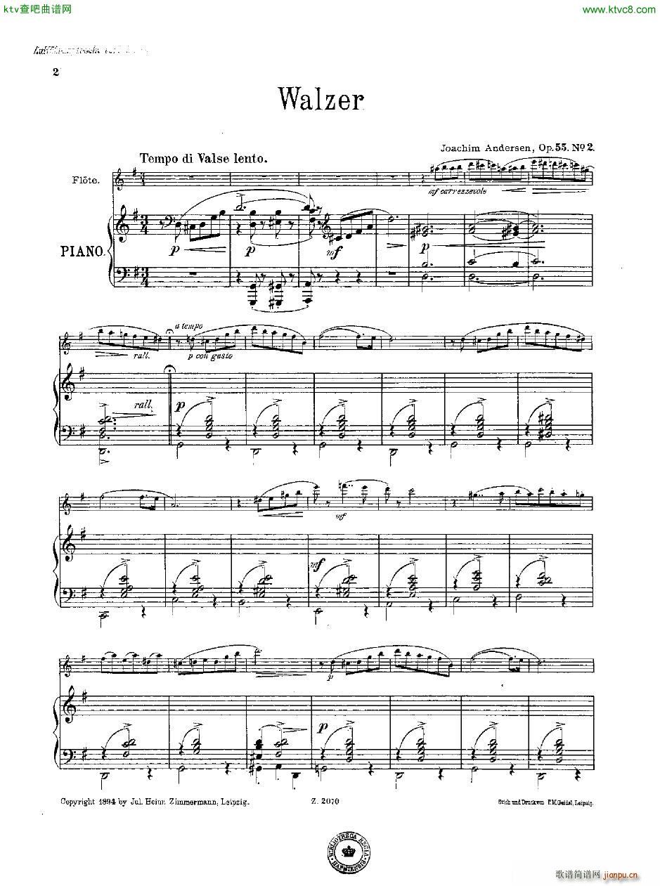 Andersen op 55 Acht Vortragsstcke fl pno(V)6