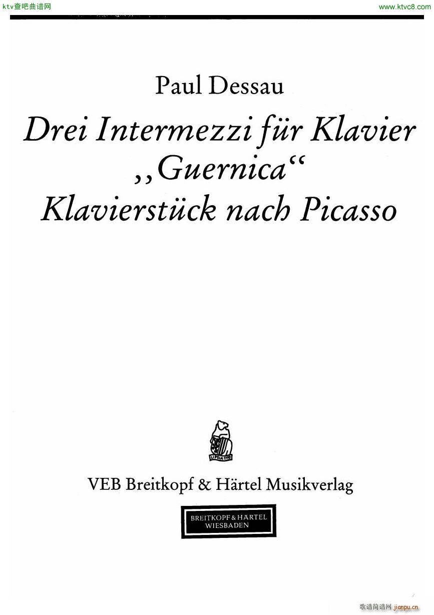 Dessau Drei Intermezzi(V)1