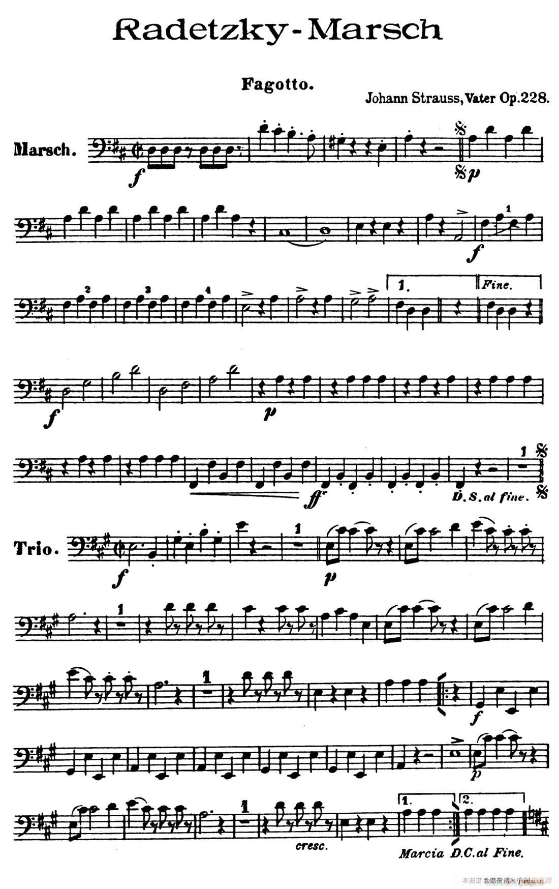 Radetzky Marsch Op 228 ľ(V)13