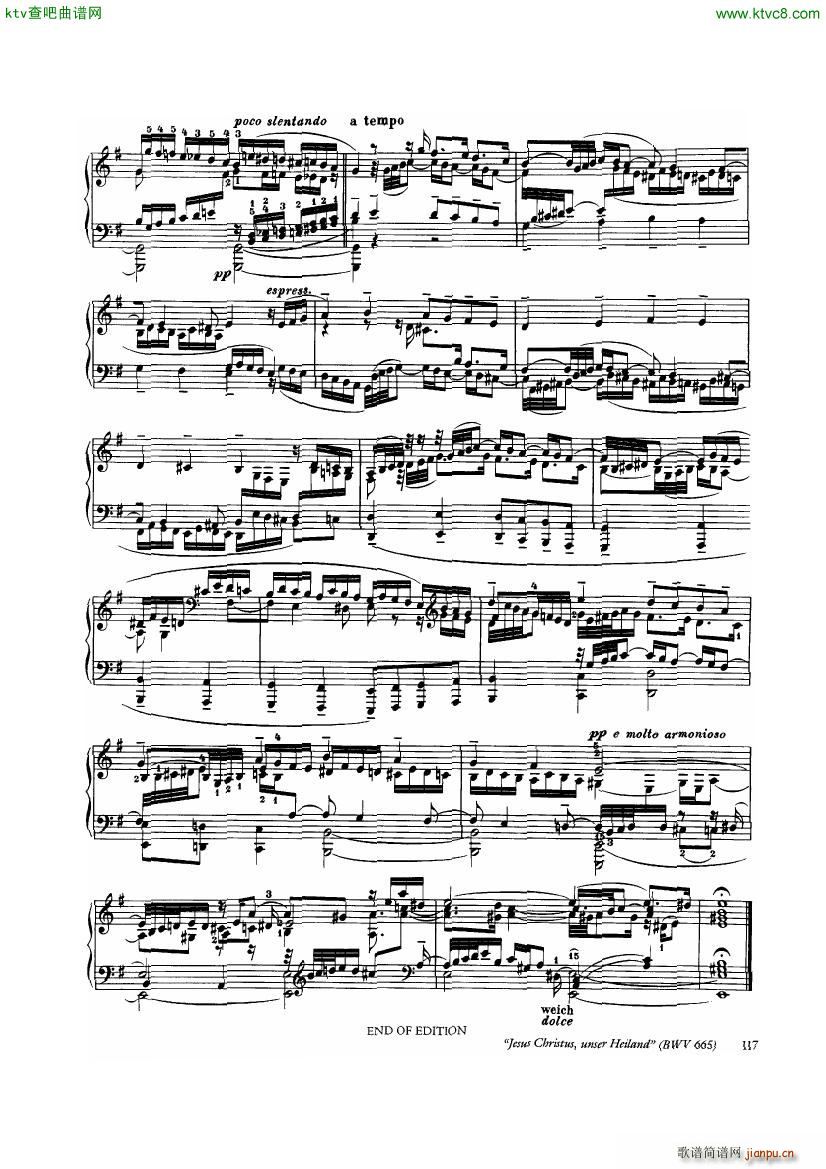 Bach Busoni Ten Chorale Preludes(V)31