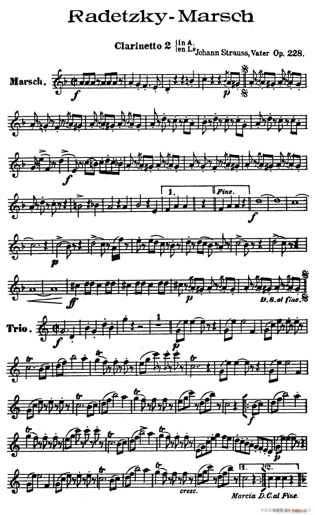Radetzky Marsch Op 228 ľ(V)10