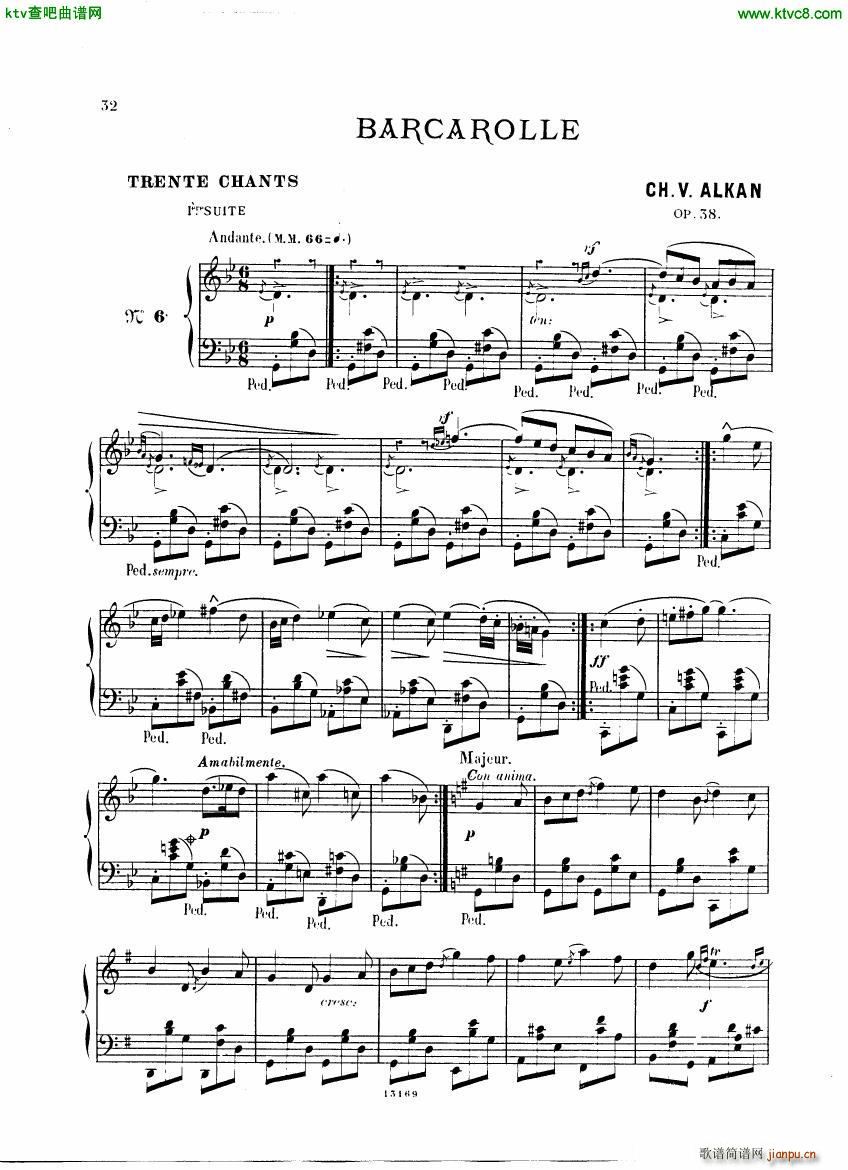 Alkan op 38 Trente Chants(V)32