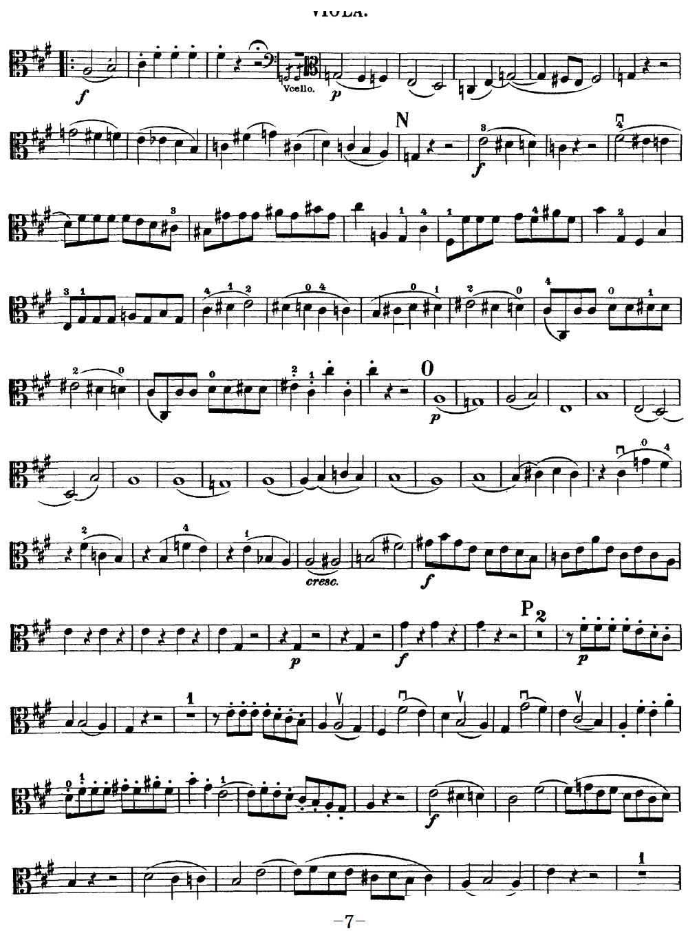 Mozart Quartet No 18 in A Major K 464 Viola(ʮּ)7