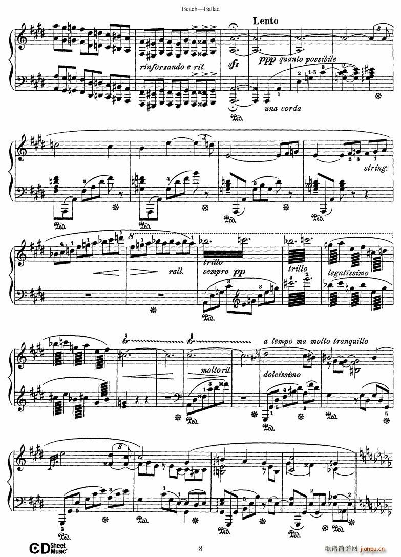 Beach Ballad in D flat major(V)8