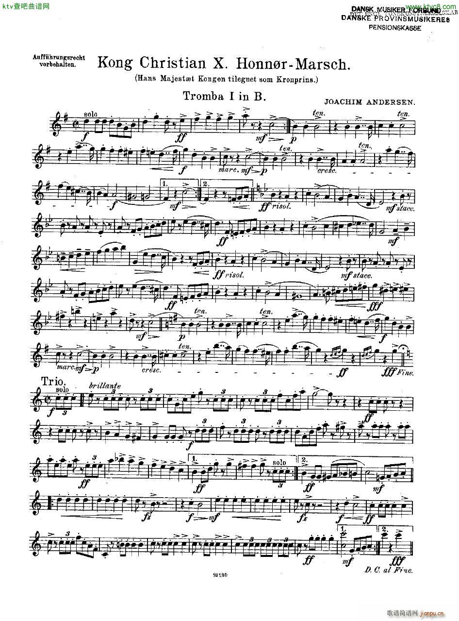 Andersen Kong Christian X Honn rmarsch orch(V)22