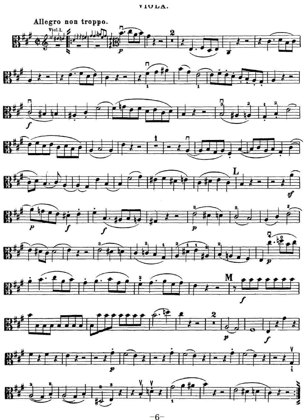 Mozart Quartet No 18 in A Major K 464 Viola(ʮּ)6