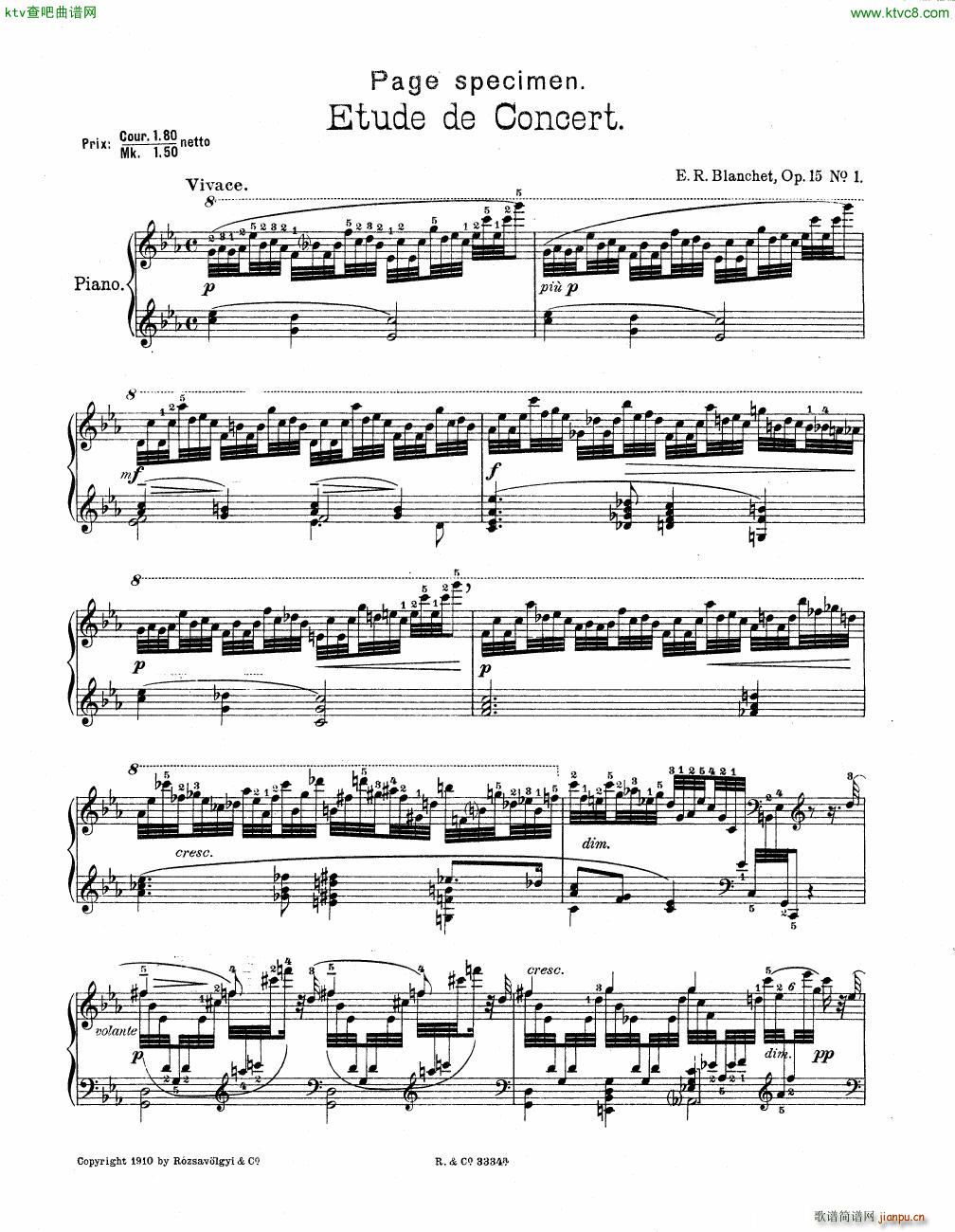 Blanchet Op 15 no 4 Scherzo(V)6