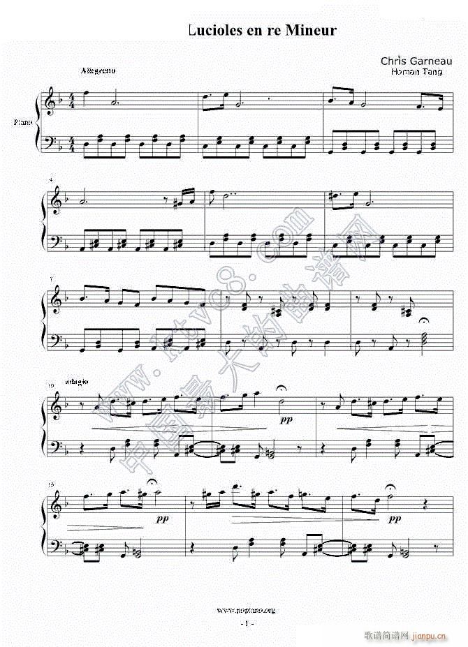 Les Lucioles en re Mineur һ(V)1