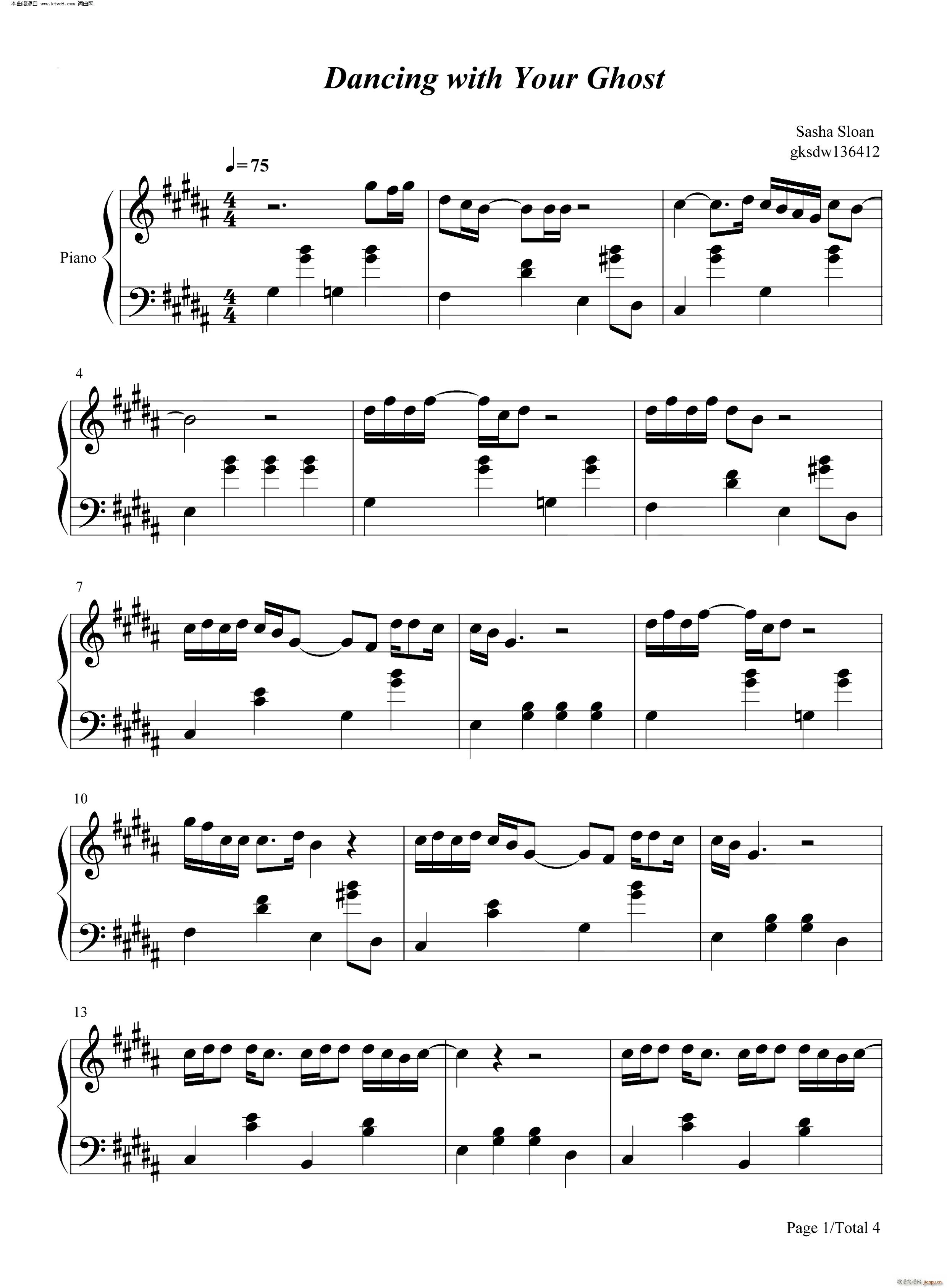 Dancing with Your Ghost ָɃŮ (tng) p(V)1