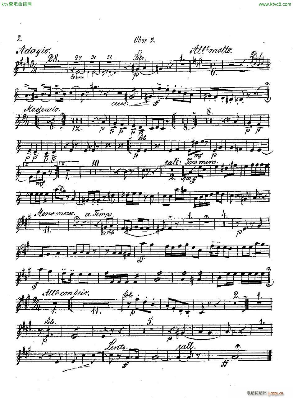 Andersen op 2 Ungarische Fantasie orch parts(V)29