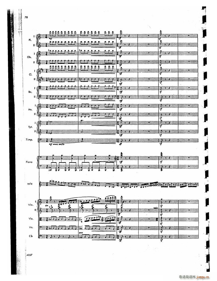 Barber op 14 Violin Concerto Score (V)37