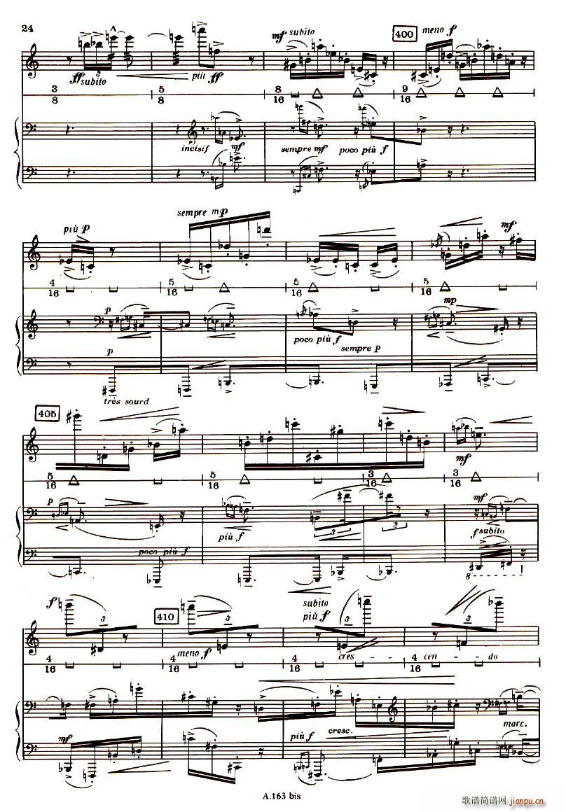 Boulez Sonatine Pour Flute Et Piano(V)23