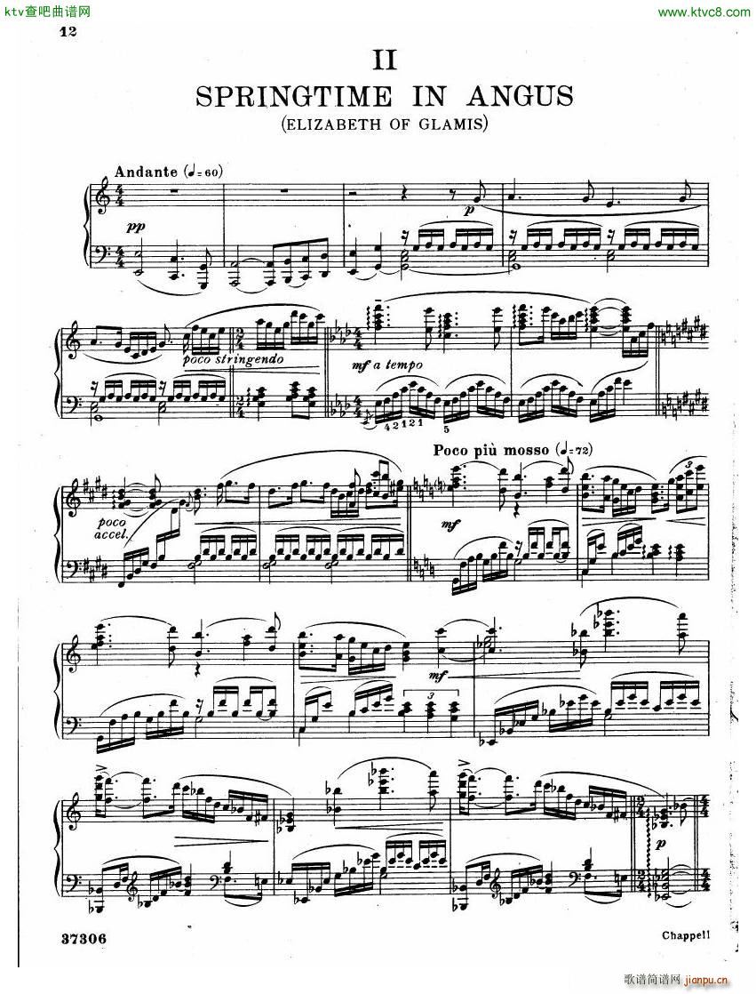 Coates The Three Elizabeths Piano Suite(V)8