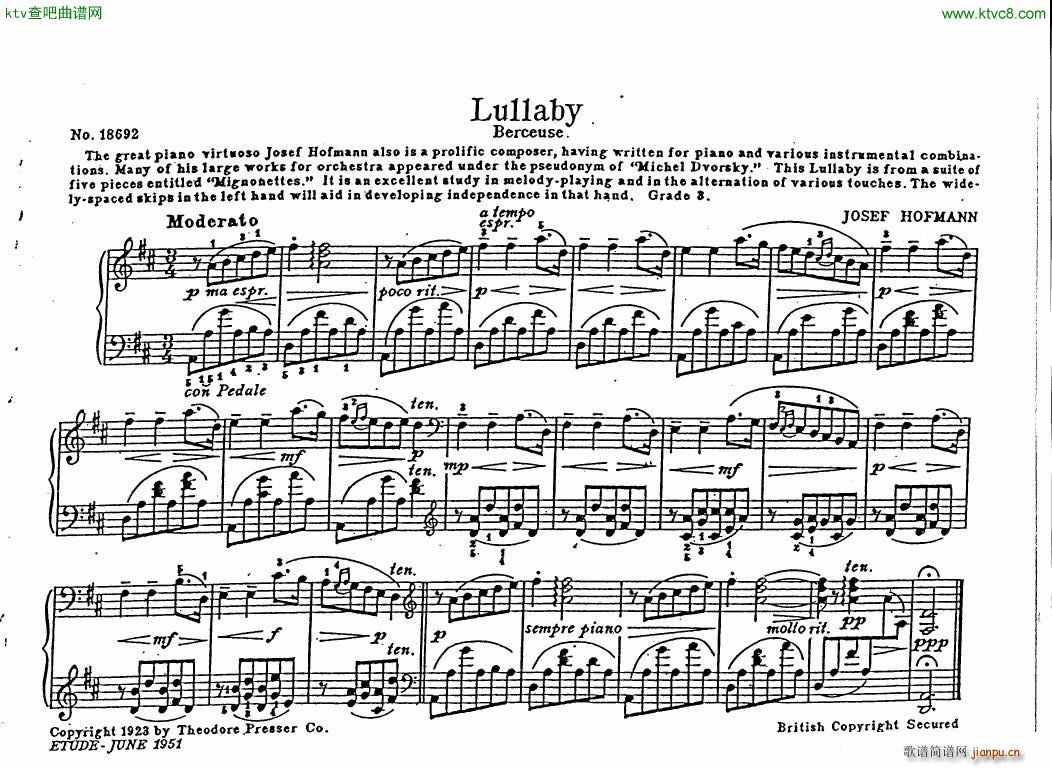 hofmann lullaby(V)1