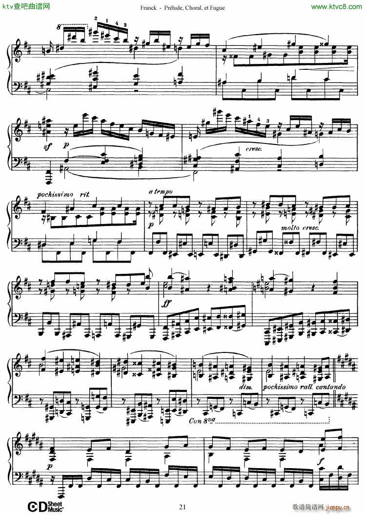 Franck Prlude Choral et Fugue(V)21
