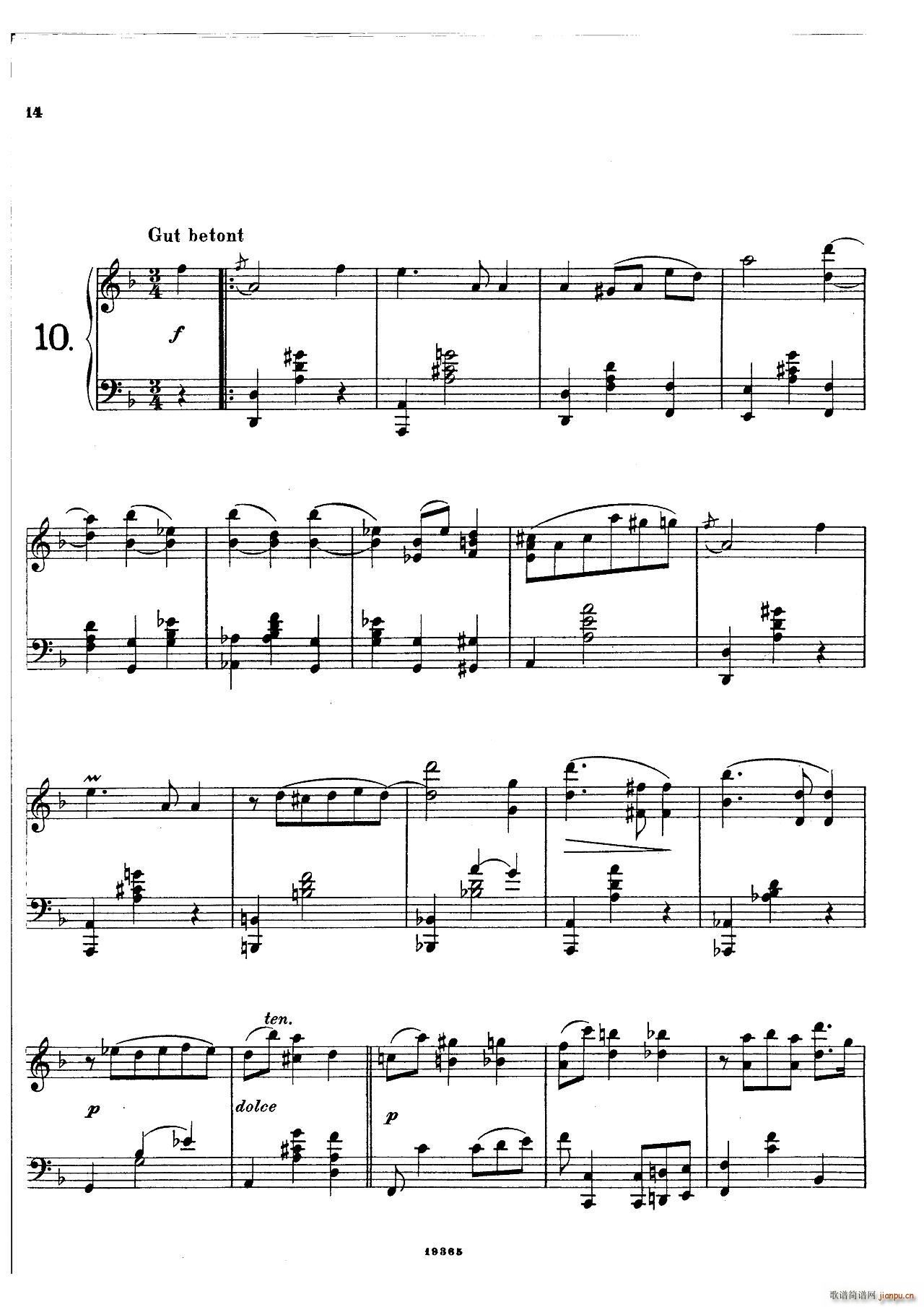  ķ˹ Landliche Tanzee Op 1 l(V)13