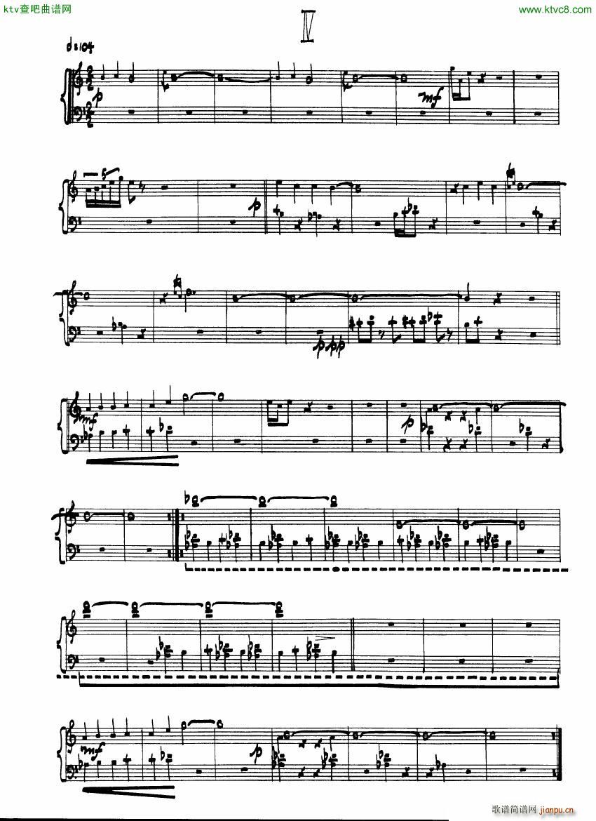 Cage Sonatas and Interludes for prepared piano(V)7