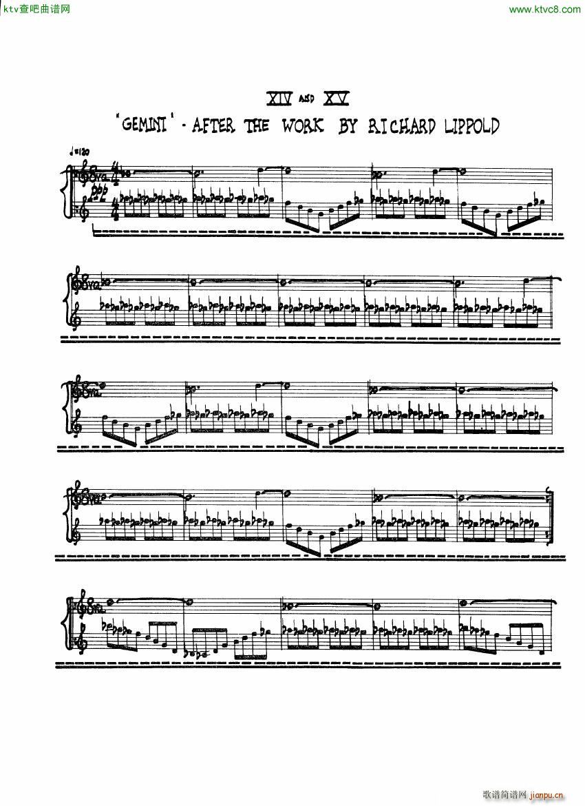 Cage Sonatas and Interludes for prepared piano(V)32