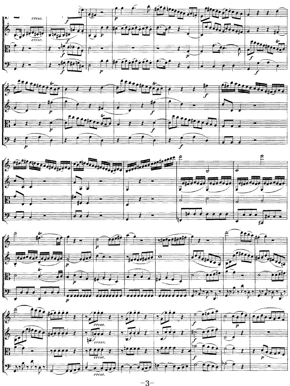 Mozart Quartet No 19 in C Major K 465(V)3