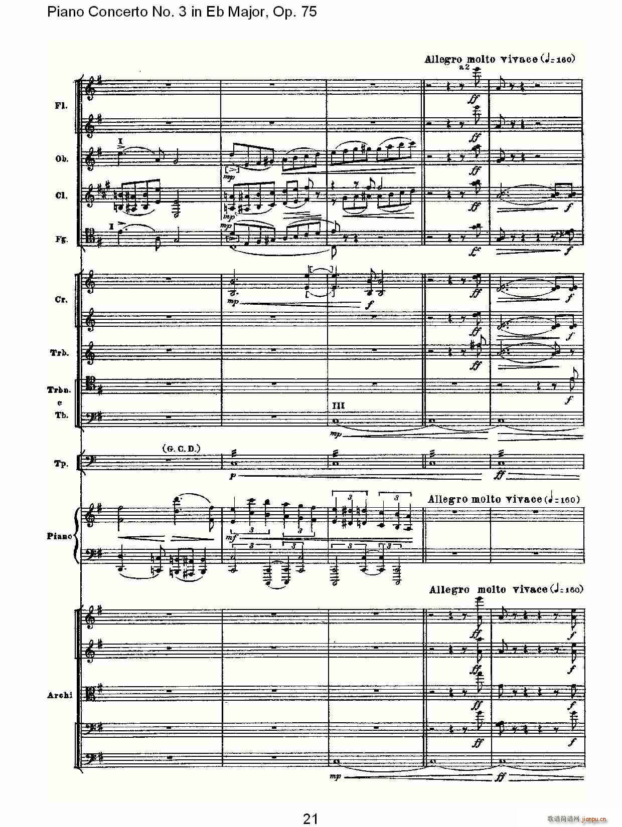 Piano Concerto No.3 in Eb Major,Op.75(V)21