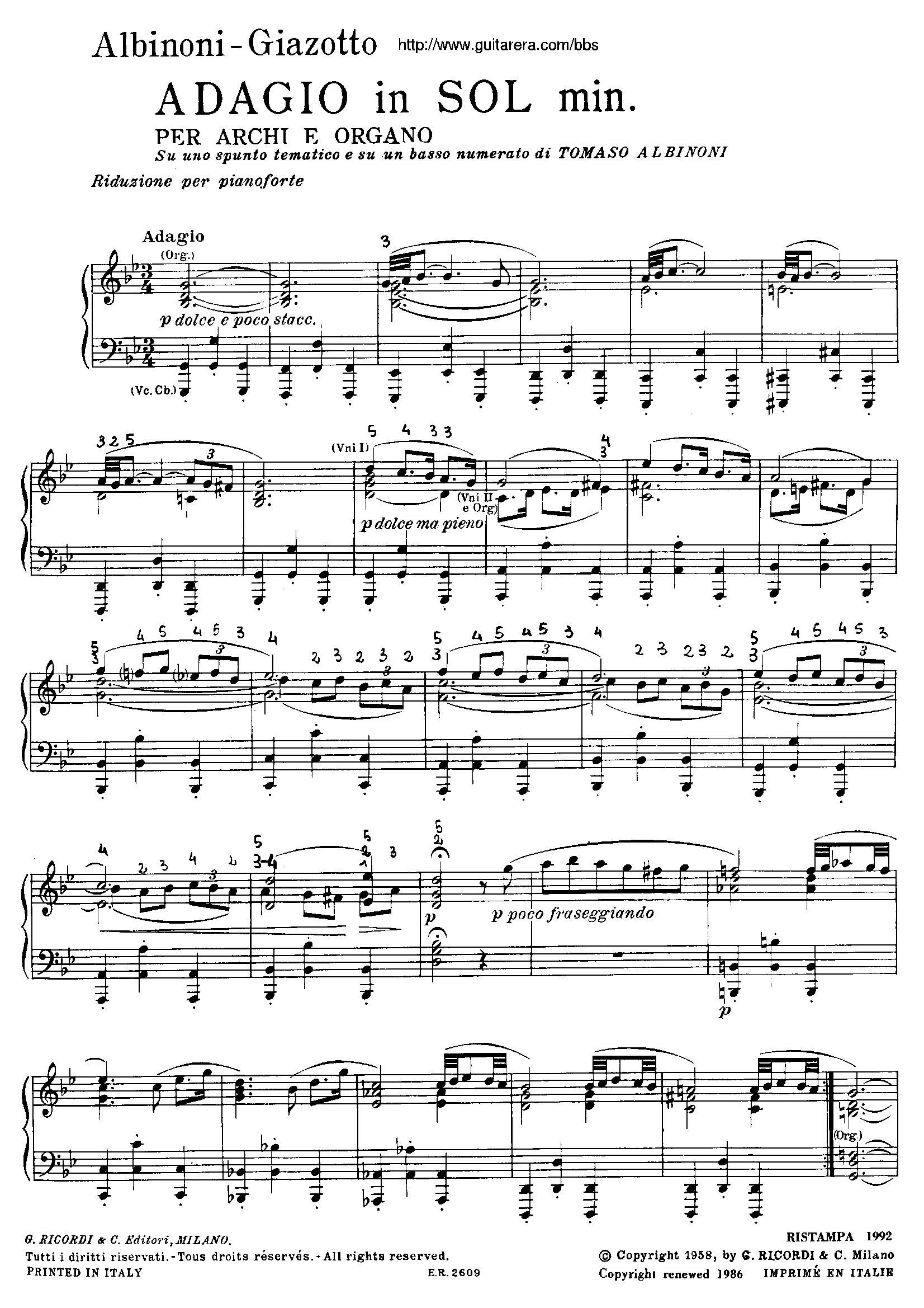 Adagio in G minor gС{(V)1