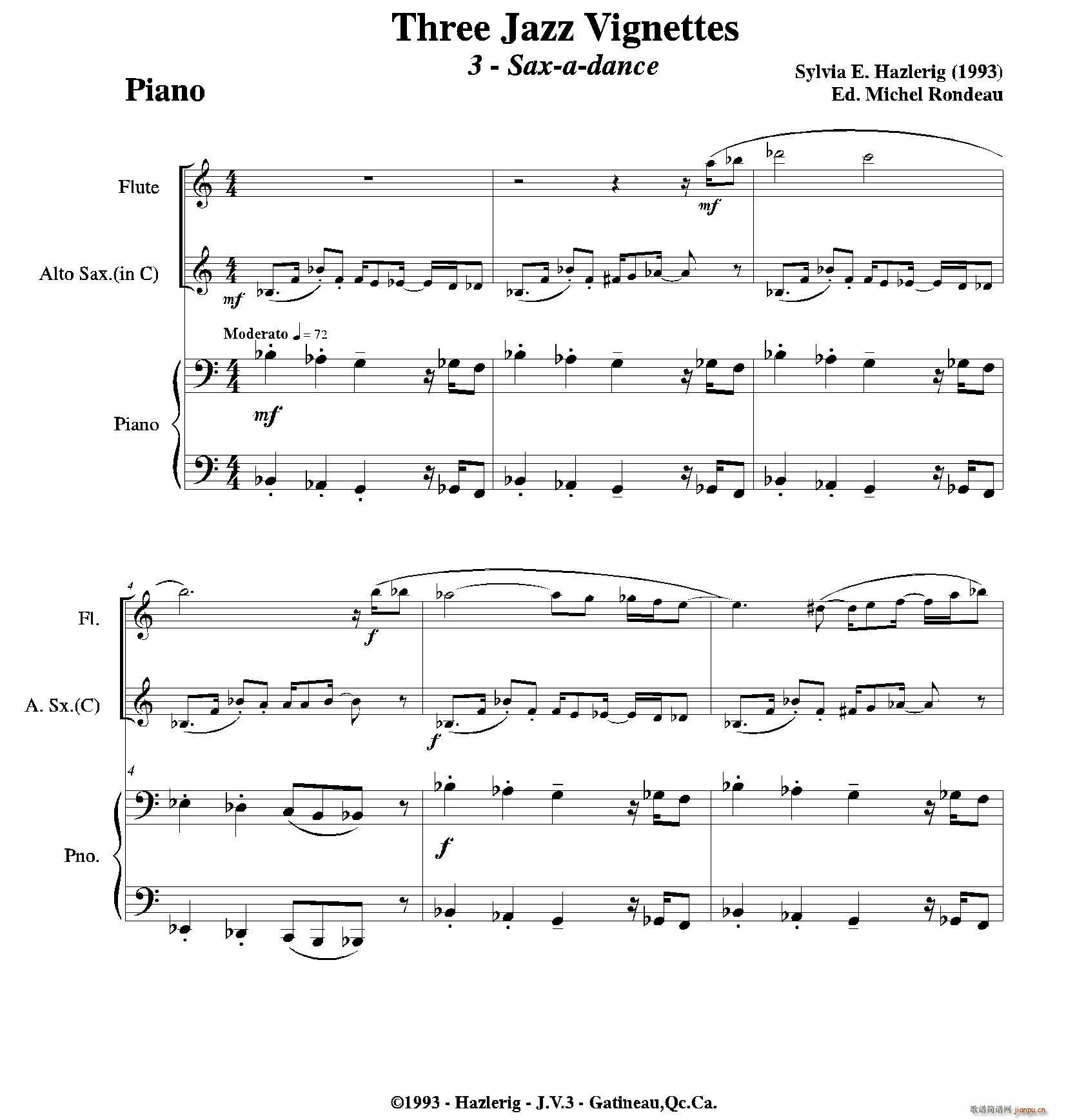 Three jazz vignettes (l ) (V)1