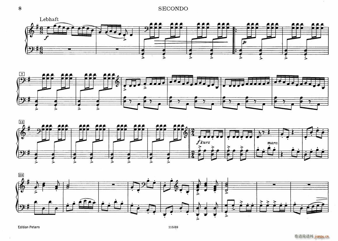 Bresgen Kuckucksuite for piano 4hands(V)5
