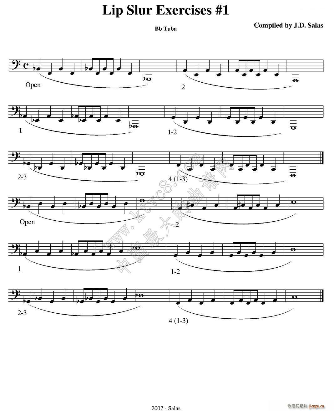 Lip Slur Exercise Bb Tuba ̖̲x(ʮּ)1