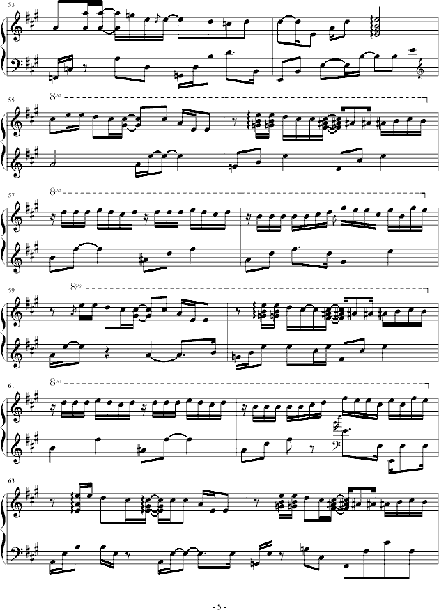 One more time, One more chance PIANO ver.(V)5