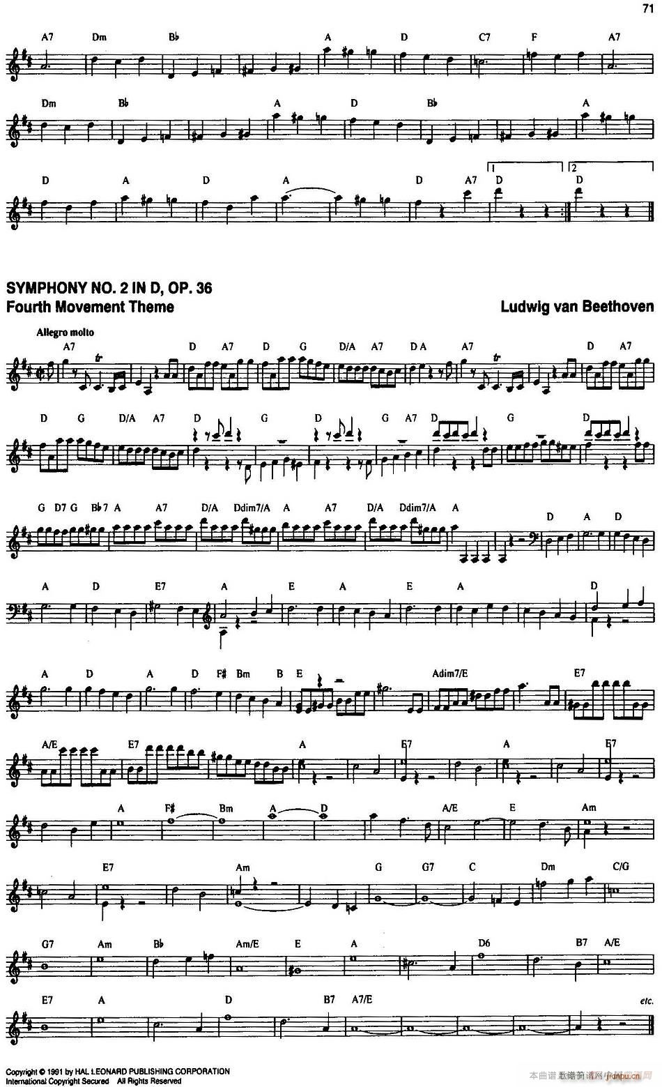 The Real Little Classical Fake Book P61 80(ʮ�ּ�����)11