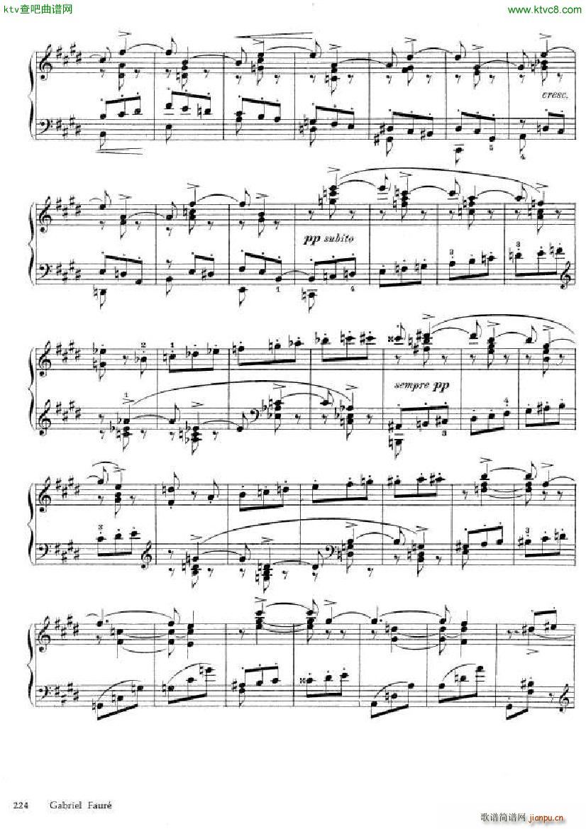 Faur Theme et variations opus 73(V)14