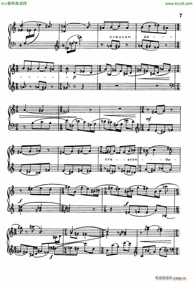 Ferenc Szabo Toccata for Piano(V)5